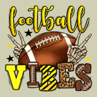 Football Vibes Yellow And Black Team Color Heavy Core Tee | Teevron