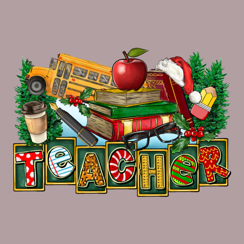 Christmas Teacher Vintage Hoodie by FaDigitalArtStudio | Teevron