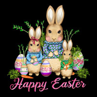 Easter Bunny Family Wıth Carrots And Eggs Heavyweight Sweatshirt | Teevron
