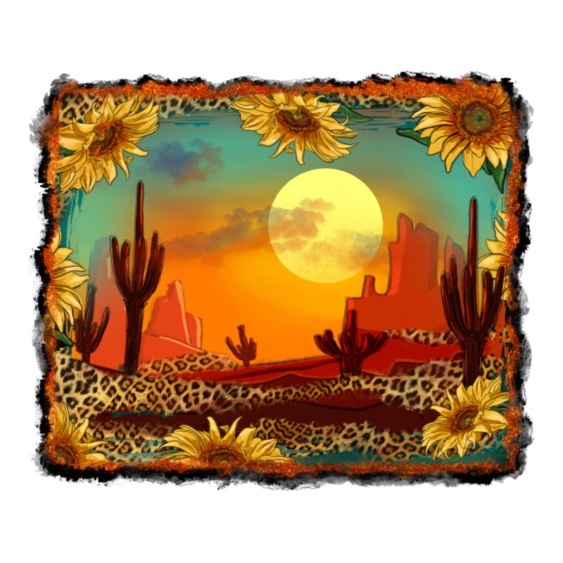Western Desert Sunset Background Premium Tee by RanaPortraitStore | Teevron