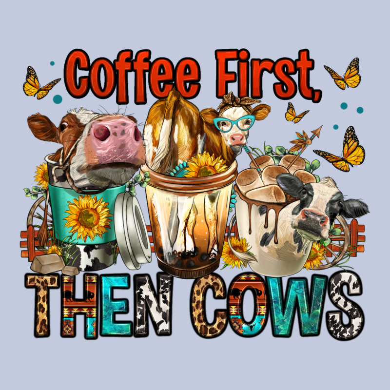 Coffee First Then Cows Long Sleeve Tee by FaDigitalArtStudio | Teevron