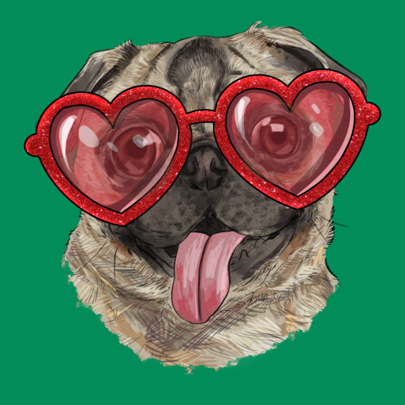 Pug With Love Glasses Urban Hoodie by RanaPortraitStore | Teevron