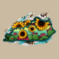 Kentucky Map Sunflower Cactus Serape Long Sleeve Tee | Teevron