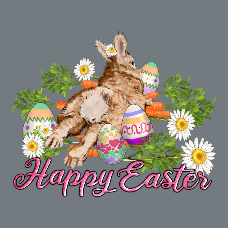 Easter Bunny With Carrots And Daisy Heavyweight Sweatshirt by AdoDesignShop | Teevron