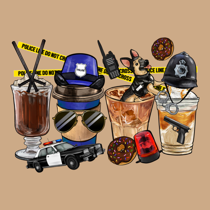 Police Coffee Cups Vintage Hoodie by FaDigitalArtStudio | Teevron