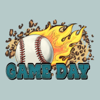 Game Day Baseball Leopard Flames Fireball Heavy Core Tee | Teevron