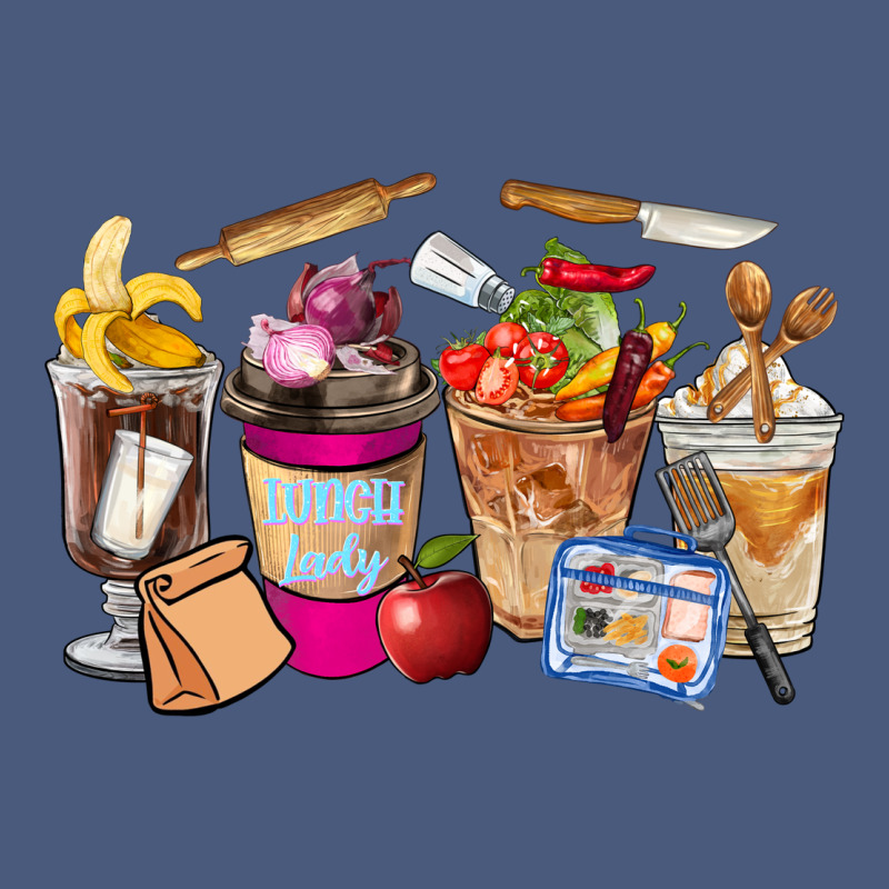 Lunch Lady Coffee Cups Vintage Hoodie by FaDigitalArtStudio | Teevron
