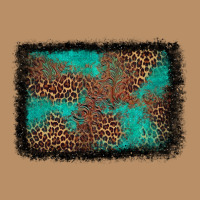 Western Leopard Turquoise Glitter Tooled Leather Vintage Hoodie | Teevron