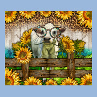 Western Charolais Heifer With Sunflowers Premium Hoodie | Teevron