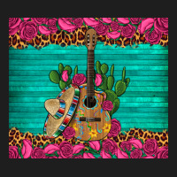 Mexican Guitar Roses Cactus Sombrero Classic Tee | Teevron