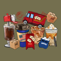 Postal Worker Coffee Cups Vintage Hoodie | Teevron