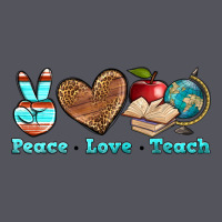 Peace Love Teach Vintage Hoodie | Teevron
