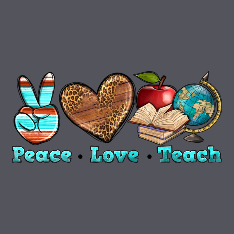 Peace Love Teach Vintage Hoodie by BundleAndBundleShop | Teevron
