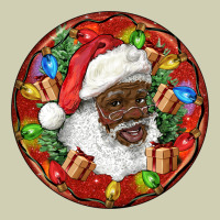 Black Santa Christmas Heavy Core Tee | Teevron