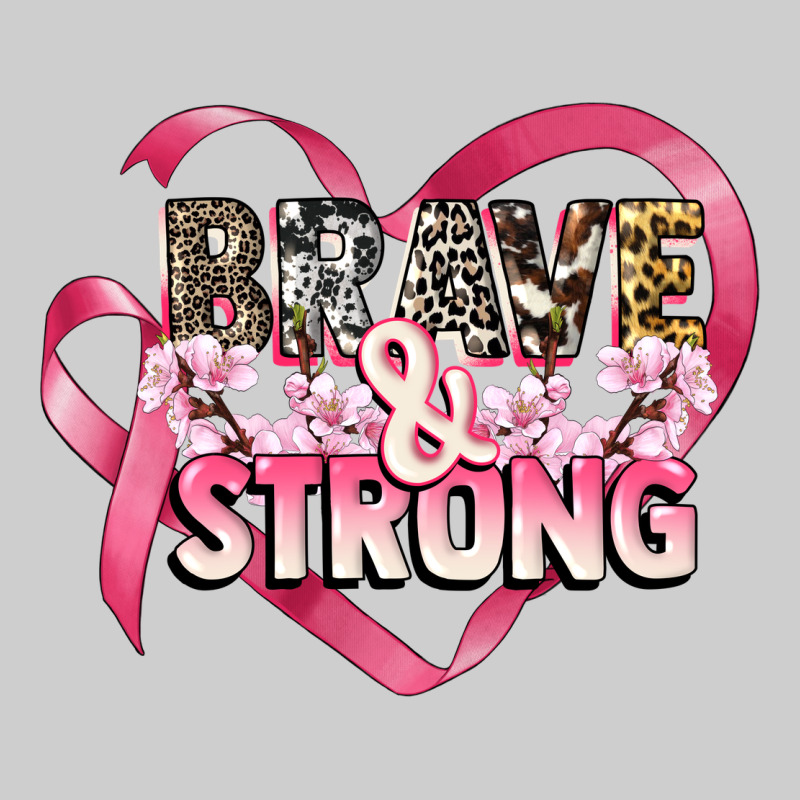 Brave And Strong Cancer Awareness Premium Tee by CowGirlArtShop | Teevron