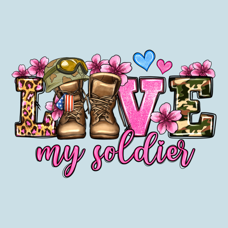 Love My Soldier Olivia Ladies Tee by OliviaCreatesArt | Teevron