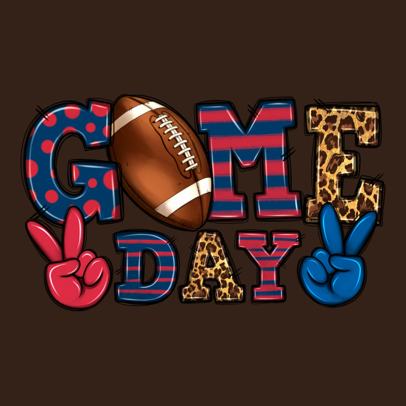 Game Day Red And Blue Heavy Core Tee by HowdyJamesFarm | Teevron