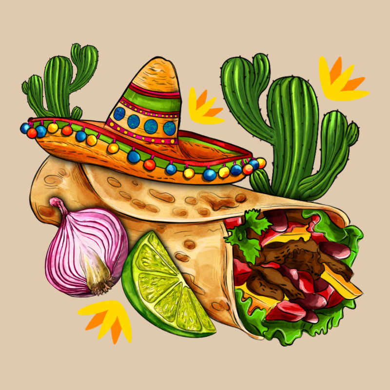 Burrito  With Sombrero And Union With Cactus Heavyweight Sweatshirt by AdoDesignShop | Teevron