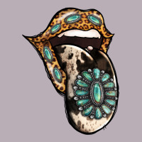 Turquoise Gemstone Leopard Cowhide Tongue Vintage Tee | Teevron