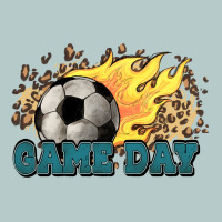 Game Day Soccer Leopard Flames Fireball Heavy Core Tee | Teevron