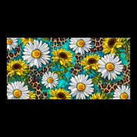 Sunflower And Daisy With Leopard Urban Hoodie | Teevron