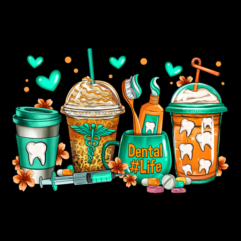 Dental Life Coffee Cups Heavy Core Tee by Jasminsmagicworld | Teevron