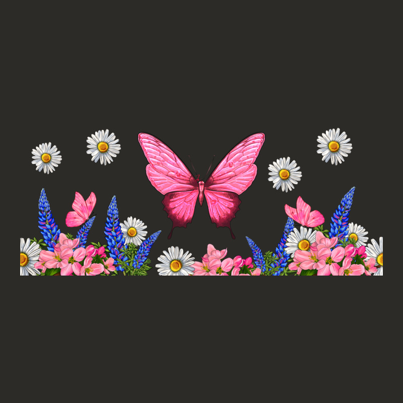 Butterflies And Flowers Heavy Core Tee by TumblerDesignByShophia | Teevron