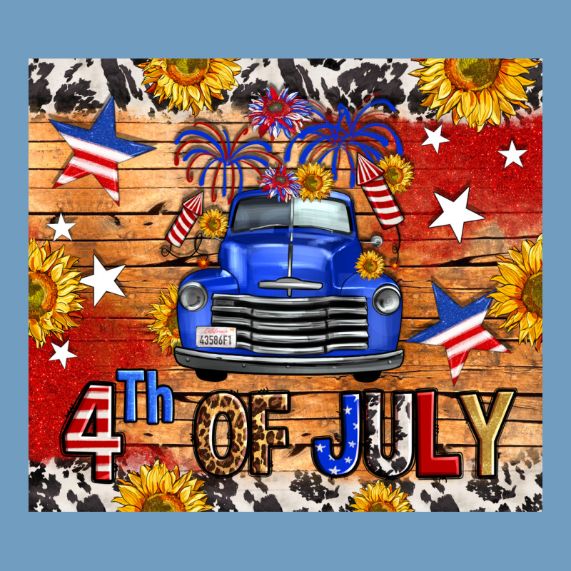 Fourth Of July Truck Urban Heavy Tee by FaDigitalArtStudio | Teevron