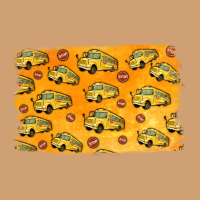 School Bus Pattern Vintage Tee | Teevron