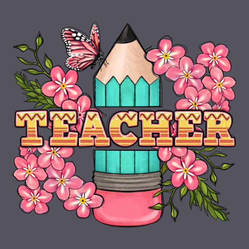 Teacher Floral Pencil Vintage Hoodie by BundleAndBundleShop | Teevron