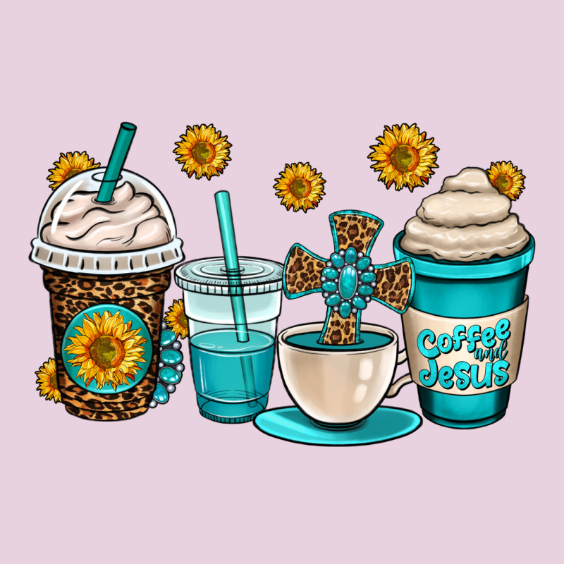 Jesus Coffee Cups Ladies Tee by OliviaCreatesArt | Teevron