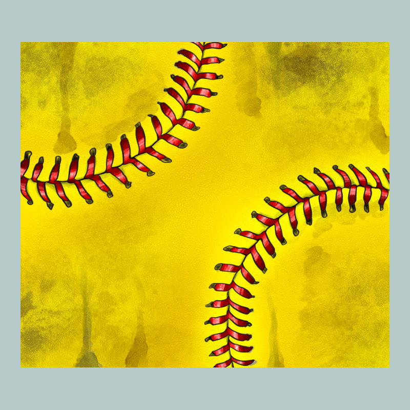 Distressed Softball Pattern Heavy Core Tee by TumblerDesignByShophia | Teevron