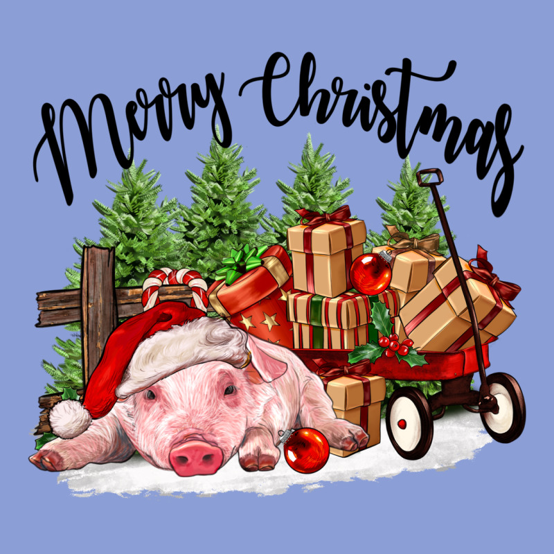 Merry Christmas Pig Long Sleeve Tee by FaDigitalArtStudio | Teevron