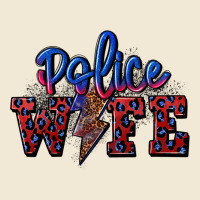 Police Wife With Lightning Bolt Premium Tee | Teevron