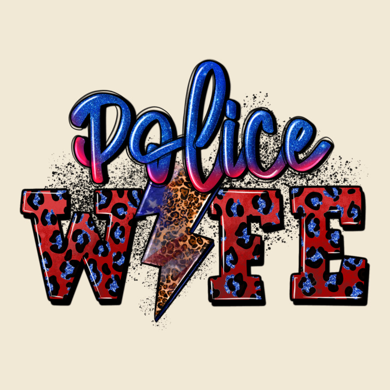 Police Wife With Lightning Bolt Premium Tee by CowGirlArtShop | Teevron