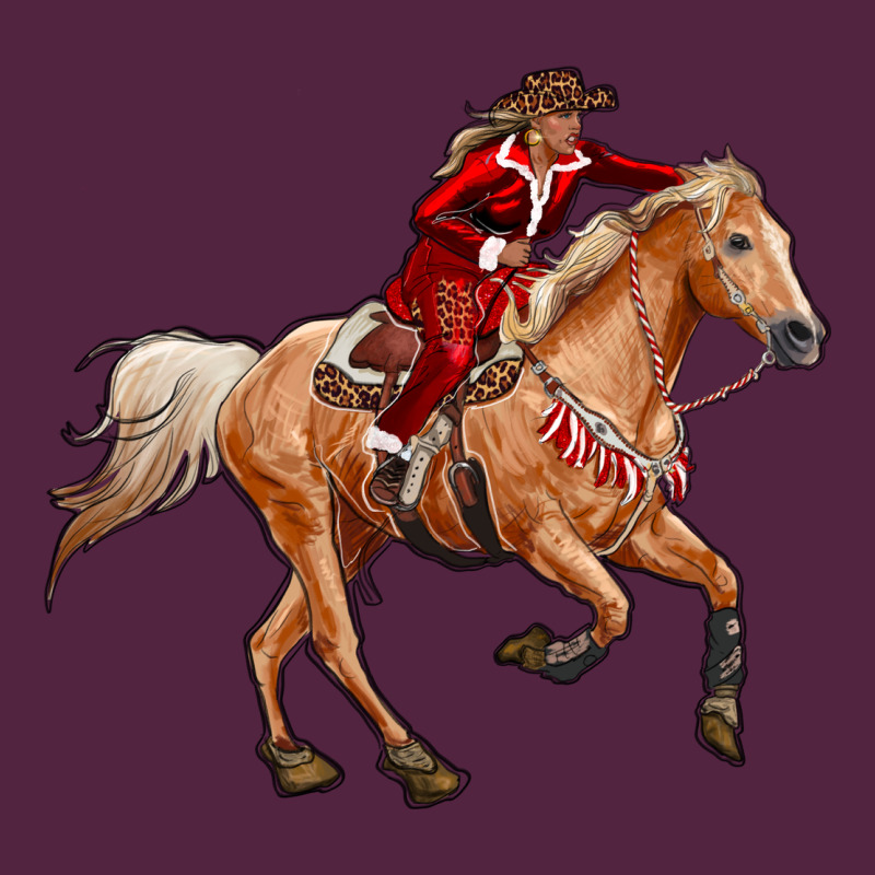 Western Christmas Cowgirl On The Horse Urban Hoodie by RanaPortraitStore | Teevron