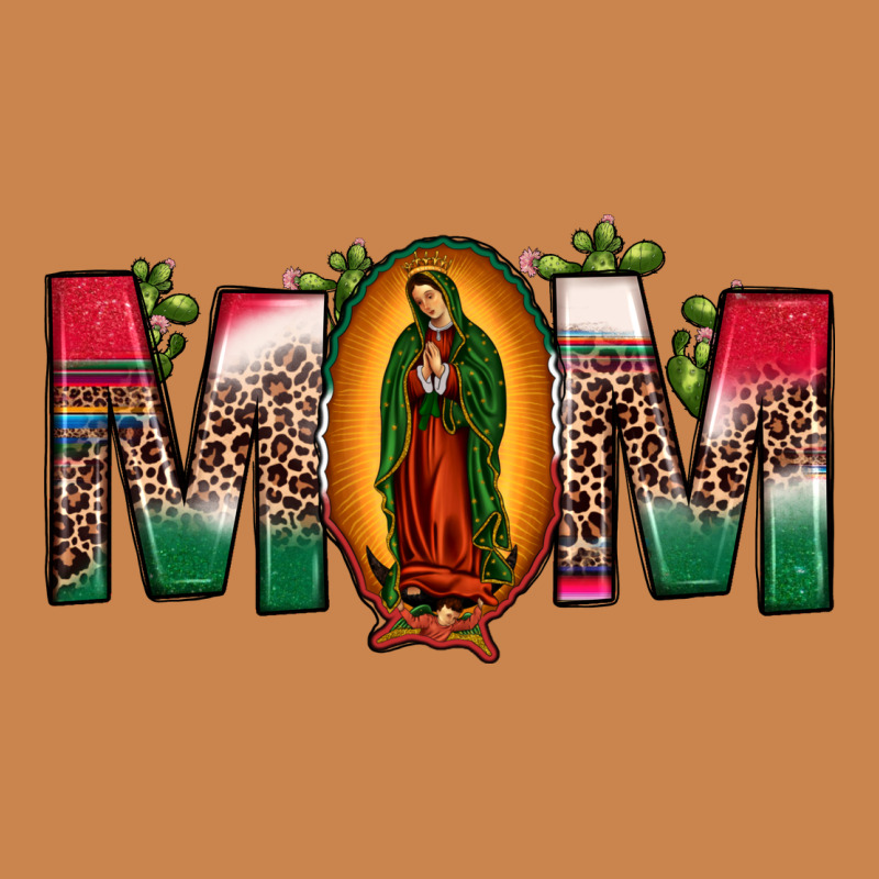 Mexican Flag Our Lady Of Guadalupe Mom Leopard Heavyweight Hoodie by JahusDesignShop | Teevron