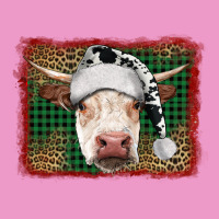 Merry Christmas Hereford Cow With Background Urban Hoodie | Teevron