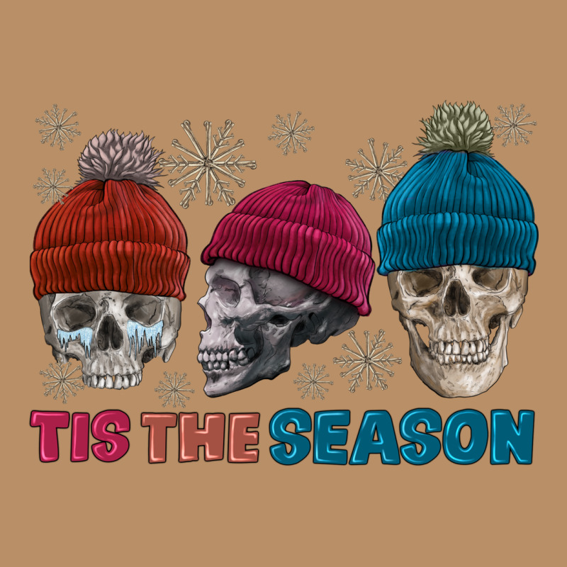 Tis The Season Skull Winter Vintage Hoodie by FaDigitalArtStudio | Teevron