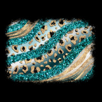 Turquoise Glitter Background Premium Sweatshirt | Teevron