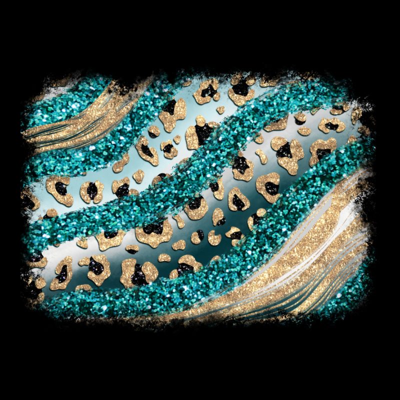 Turquoise Glitter Background Premium Sweatshirt by JahusDesignShop | Teevron