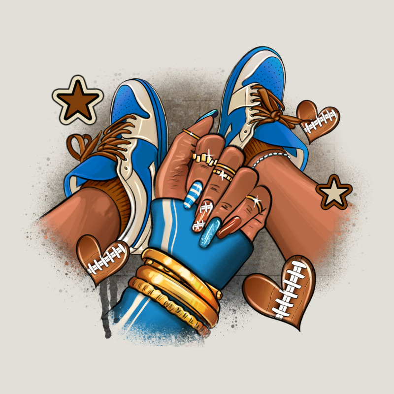 Football Afro Girl Sneakers Heavy Core Tee by RanaPortraitStore | Teevron