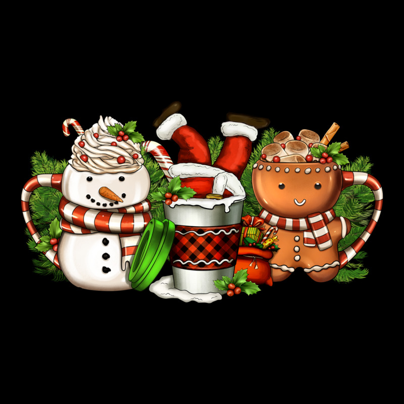 Christmas Coffee Cups Long Sleeve Tee by FaDigitalArtStudio | Teevron