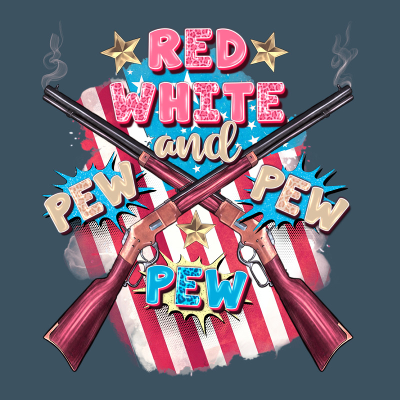 Red White And Pew Pew Pew Urban Heavy Tee by FaDigitalArtStudio | Teevron