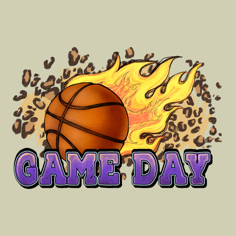 Game Day Basketball Leopard Flames Fireball Heavy Core Tee by HowdyJamesFarm | Teevron