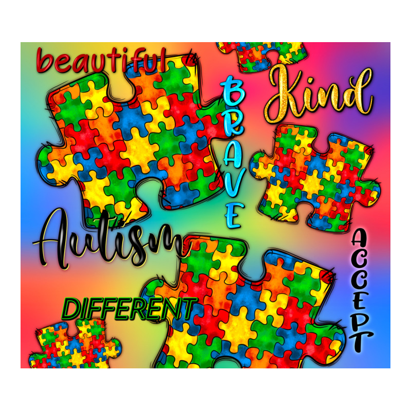 Autism Puzzle Piece Premium Tee by CowGirlArtShop | Teevron