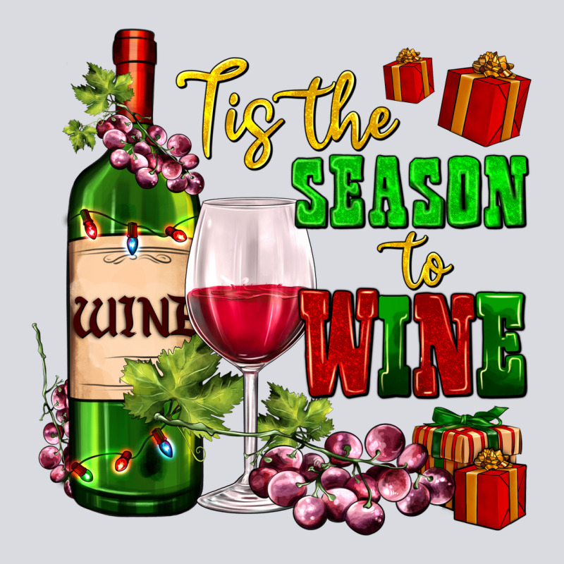Tis The Season To Wine Zipper Hoodie by AdoDesignShop | Teevron