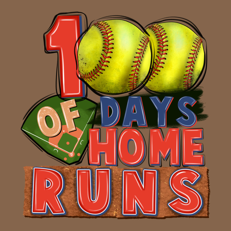 100 Days Of Home Runs Softball Premium Tee by CowGirlArtShop | Teevron
