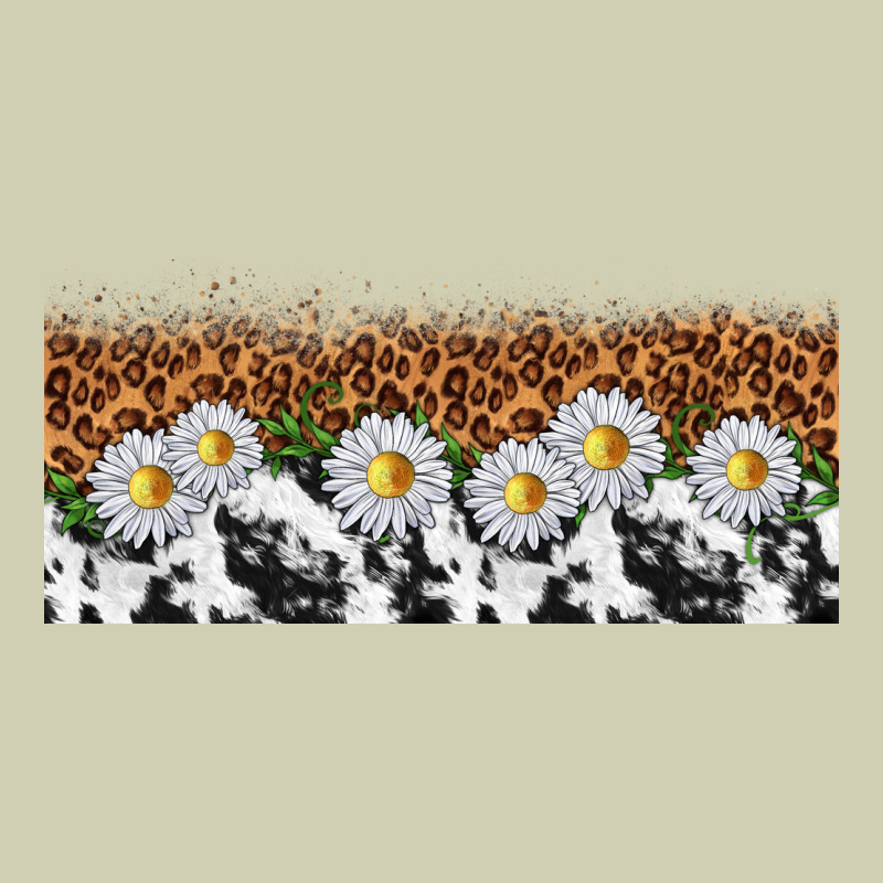 Cowhide Leopard Daisies Heavy Core Tee by TumblerDesignByShophia | Teevron