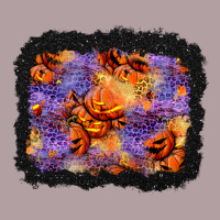 Halloween Pumpkin And Leopard Background Vintage Hoodie | Teevron